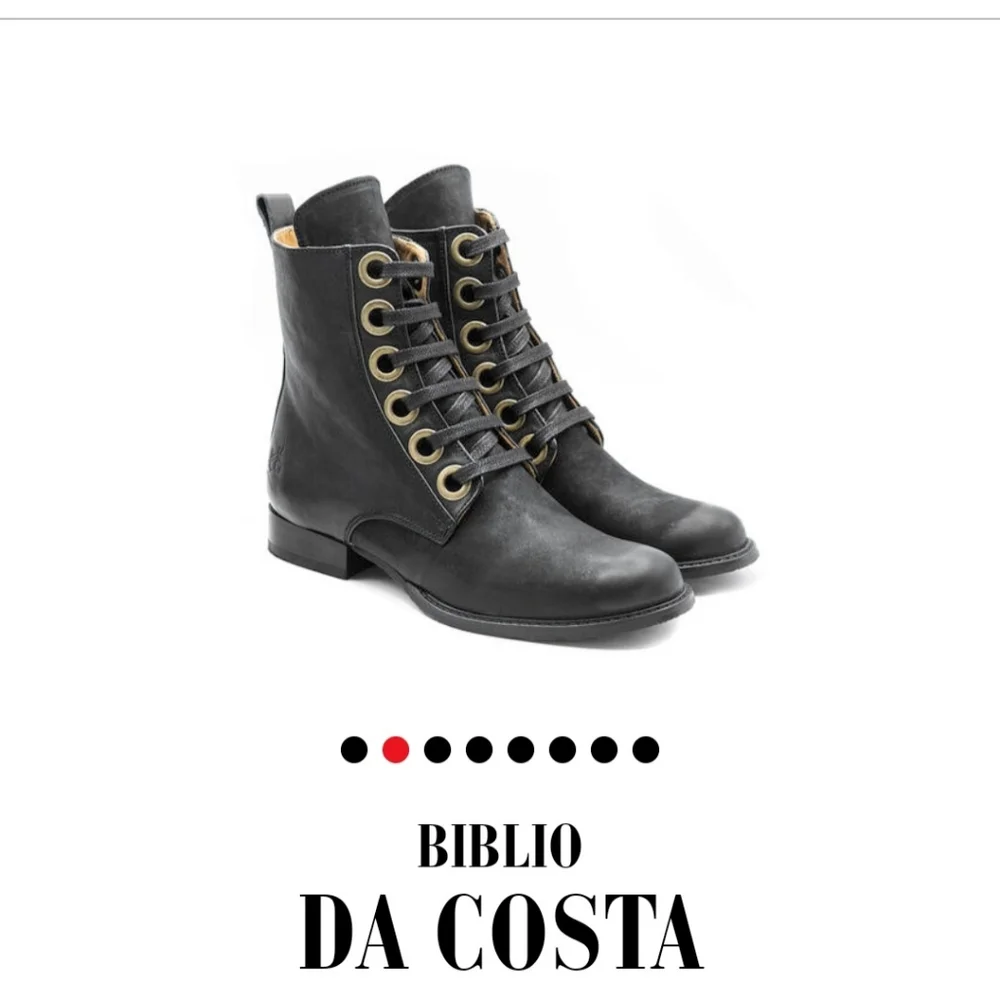 NWT John Fluevog Da Costa Biblio laced up leather ankle boots Size 9 Wome - Picture 3 of 15